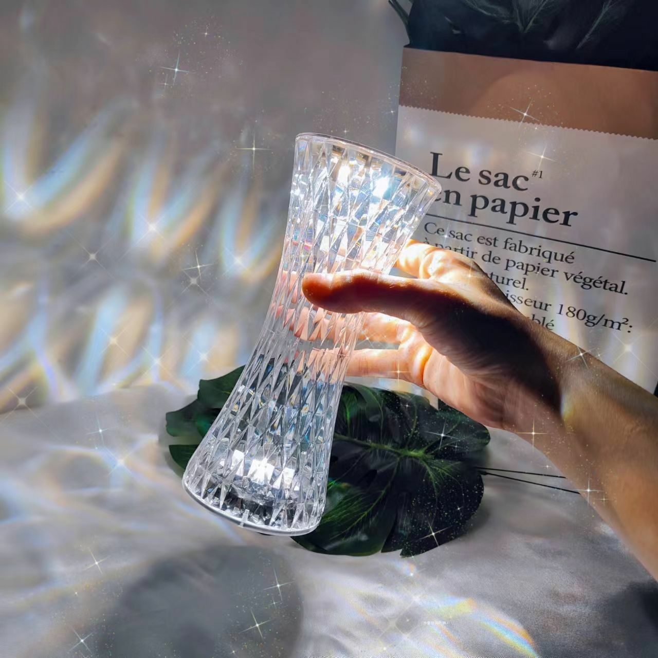 Petite taille cristal 16 couleurs lampe de Table Bar Table atmosphère lampe débranché chambre lampe de chevet cadeau d'anniversaire pour petite amie