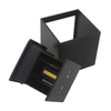 Style industriel 12W AC85-265V étanche IP65 faisceau réglable en aluminium extérieur LED Cube étanche applique murale populaire