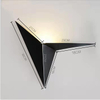 Créatif en fer forgé forme spéciale Triangle applique murale nordique minimaliste chambre chevet étude chambre d'hôtel miroir phare