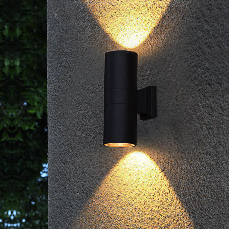 12W COB Up Down Double Tête Extérieure Led Applique Murale Cylindre Intérieur Balcon Luminaire Étanche IP65 Porche Lampe