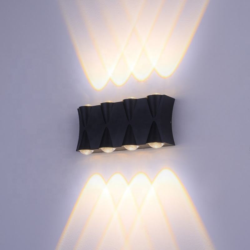 Imperméable à l'eau 6W LED applique intérieure extérieure en aluminium applique murale Surface montée LED jardin porche lumière décoration accessoires