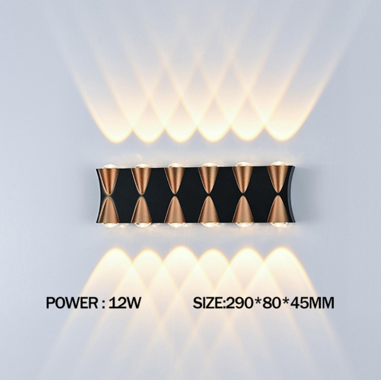 LED Étanche IP65 Jardin Balcon Applique Murale Décorative Intérieure Et Extérieure