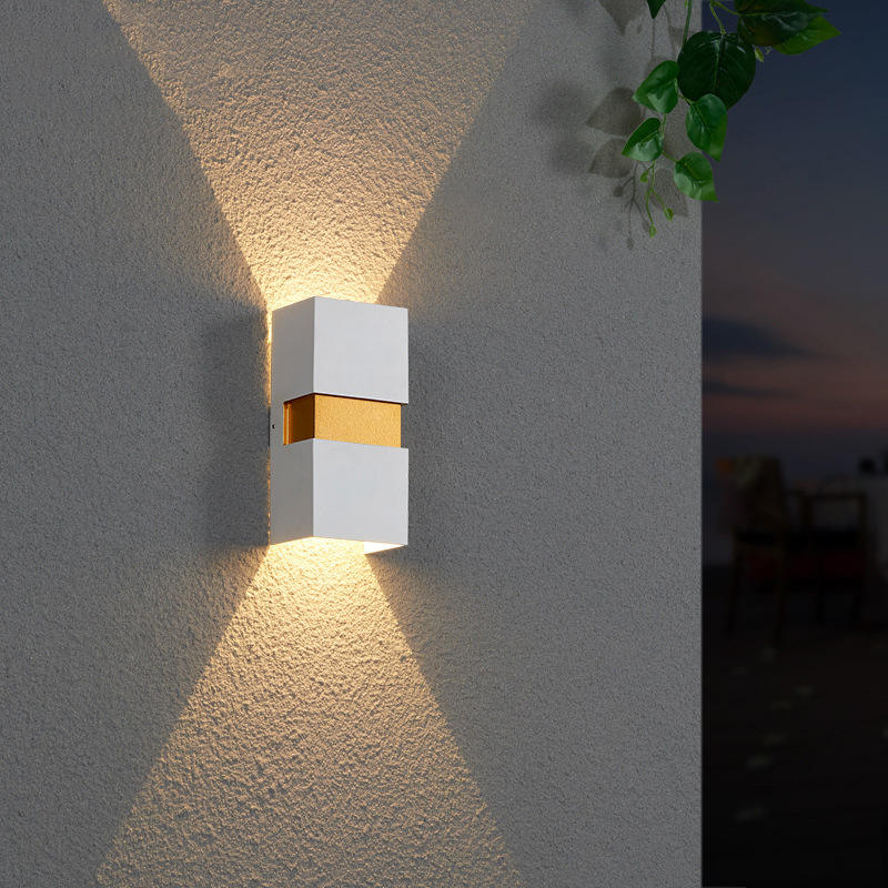 Top Quality Garden Ip65 Étanche Aluminium Rectangle Outdoor Led Wall Light Wall Mounted