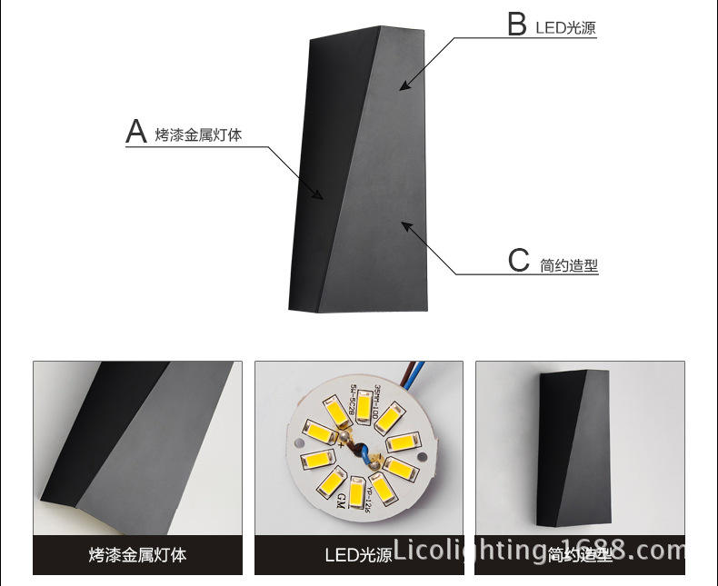 Plafond de lumière de chambre à coucher de pantalon d'automne de vente directe d'usine a mené la lampe de mur avec 100% lampes de sécurité pour des maisons