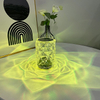 Amazon Hot-vente Acrylique Lampe De Table Cadeau De Vacances USB Lampe De Table Rechargeable 16 Changement De Couleur Télécommande Lampe De Table