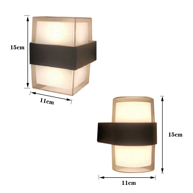Tuya Smart WiFi mur LED lampe 15W RGBW extérieur intérieur APP étanche applique Dimmable jardin lumière fonctionne avec Alexa Google Alice