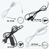 301 interrupteur de lumière meilleur prix qualité pour suspension vente chaude interrupteur à Double bouton fil de prise ue avec 100% de sécurité