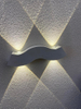 Applique murale décorative led avec 4 barbes et veilleuse extérieure led applique murale décorative étanche