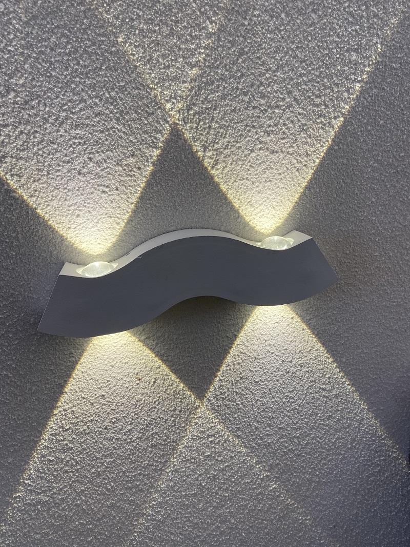 Applique murale décorative led avec 4 barbes et veilleuse extérieure led applique murale décorative étanche