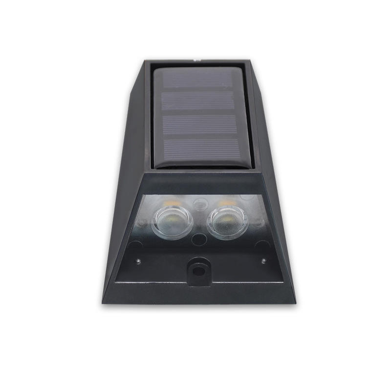 LED Solaire Alimenté Charge Lumière Extérieure Up Down Étanche Éclairage Mur Lampes Jardin Décoration Pont Clôture Paysage IP65 ABS