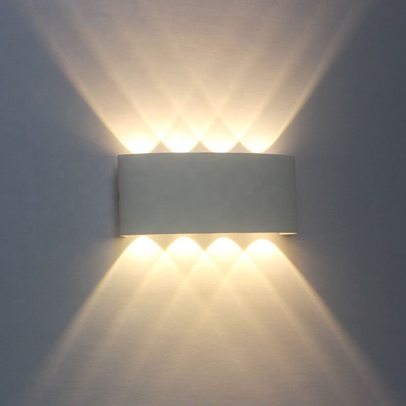 6W pas cher prix usine applique murale haut et bas veilleuse applique murale lumière pour 100% sécurité Style européen-américain