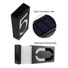 Lampe solaire numérique Lampe numérique Numéro de maison Lumière LED Adresse du numéro de maison Lampe de porche murale numérique, avec lampe de porche à batterie E