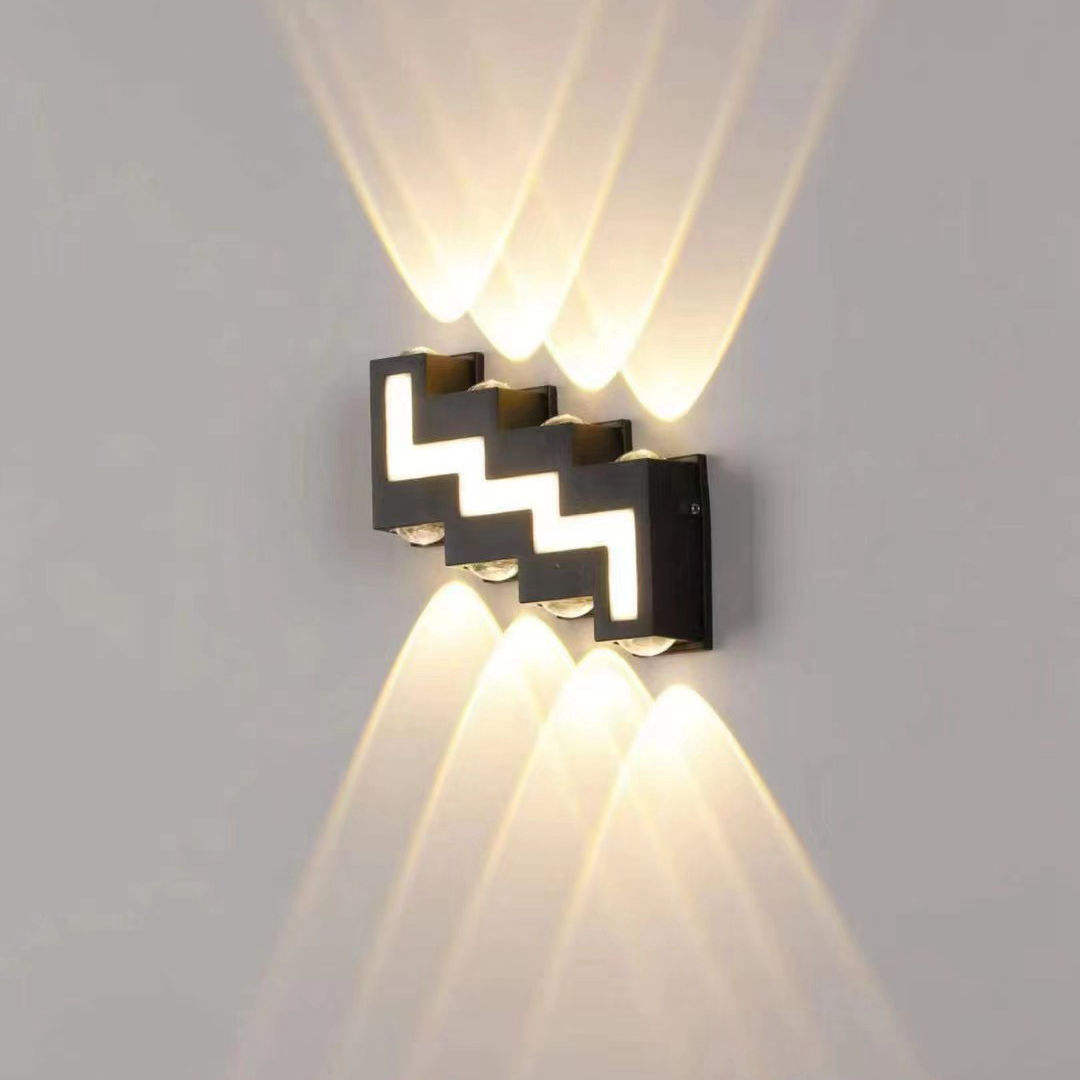 6W 12W étanche AC85-265V monté en surface LED applique murale moderne nordique Luminaire intérieur appliques salon porche extérieur