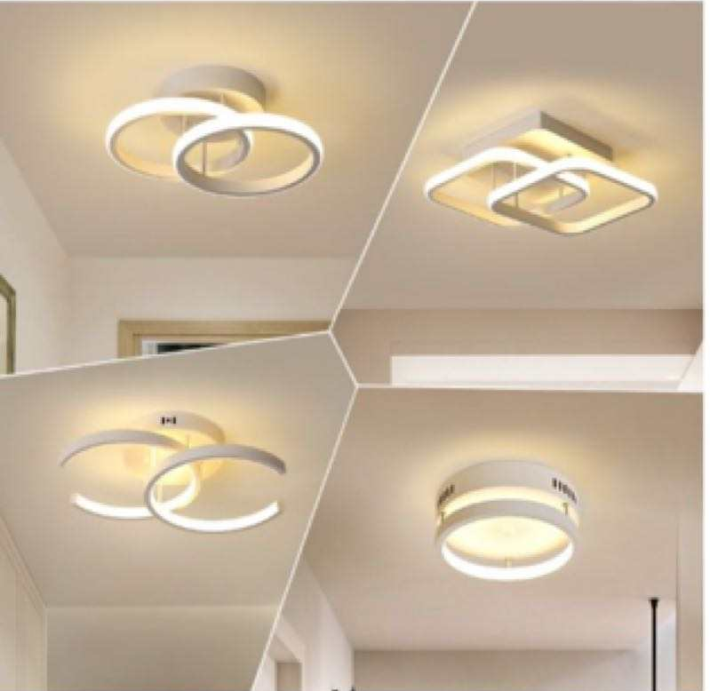 Plafonniers cercle blanc pour salon plafonnier suspendu chambre plafonnier Led plafonnier moderne lampe plafond