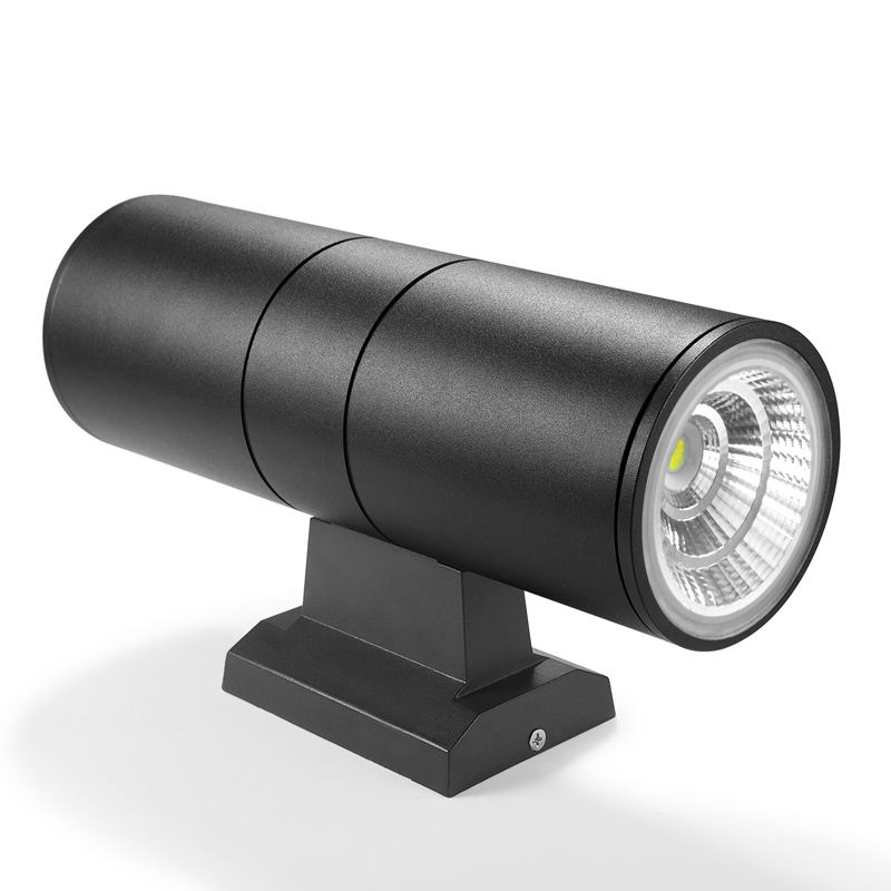6W 12W COB Up Down Étanche IP65 Porche Lampe Double-Tête Cylindre Extérieur Intérieur Balcon Luminaire Led Applique Murale Applique Murale