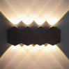 Personnalité nordique applique murale Simple Led salon fond rond applique hôtel Hall éclairage forme de diamant