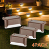 Énergie solaire lumière LED extérieur applique solaire rétro mur LED lampe chemin chemin mur paysage montage lampe étanche pour décor de jardin