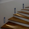 Moderne créatif fantaisie led applique murale intérieur extérieur maison fantaisie 1w pied lampe encastré led étape lumières escalier applique murale