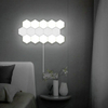 Applique murale hexagonale quantique en nid d'abeille à LED colorée avec sensibilité tactile pour loft d'escalier de salon de chambre à coucher