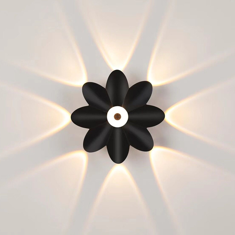 LED applique murale extérieure haut vers le bas décoration murale lumineuse projecteur Lotus Villa couloir balcon couloir fond applique murale