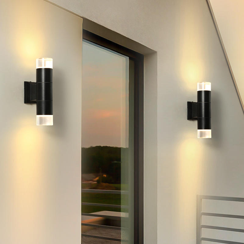 5W 12W COB Up Down double tête Led extérieur Wandlamp Wandlamp cylindre intérieur Balkon Armatuur Waterdicht IP65 lampe de véranda
