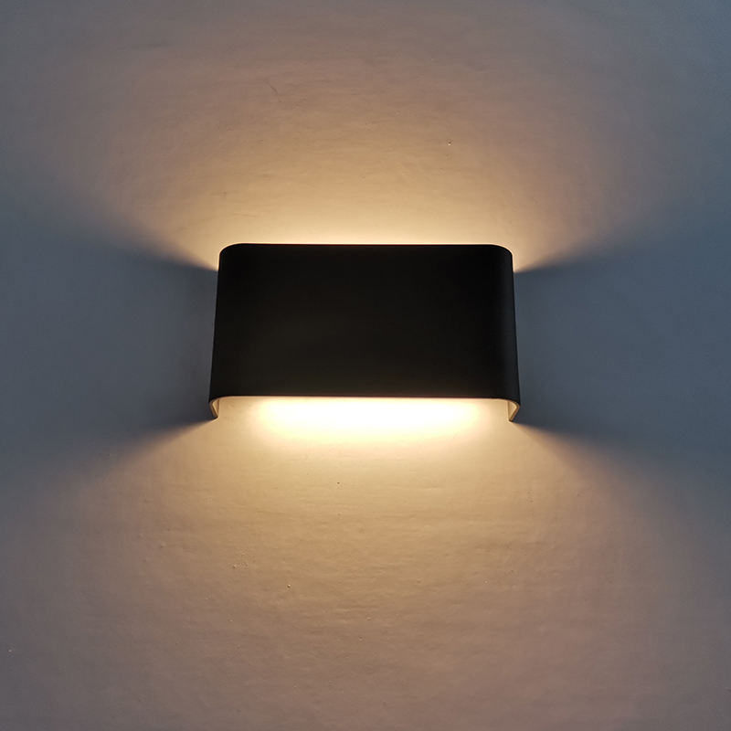 6W 12W 14W Rectangle Led Mur Allumant Noir Et Blanc Shell Led Applique Lumière Intérieure Led Lumière Bandes Intérieur
