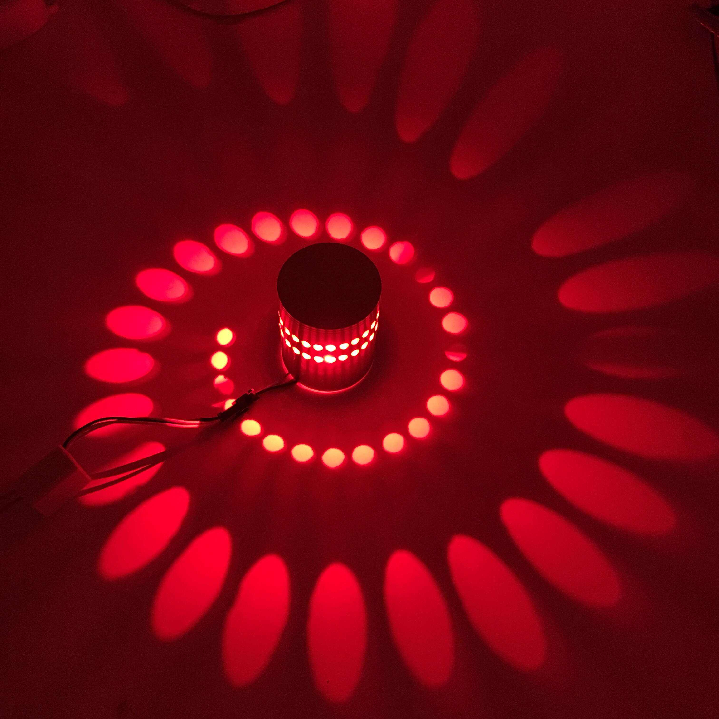 Spiral Hole RGB LED Applique Murale pour Intérieur Maison Décorer Fantaisie Veilleuses Plafonnier Loft Vogue Meubles