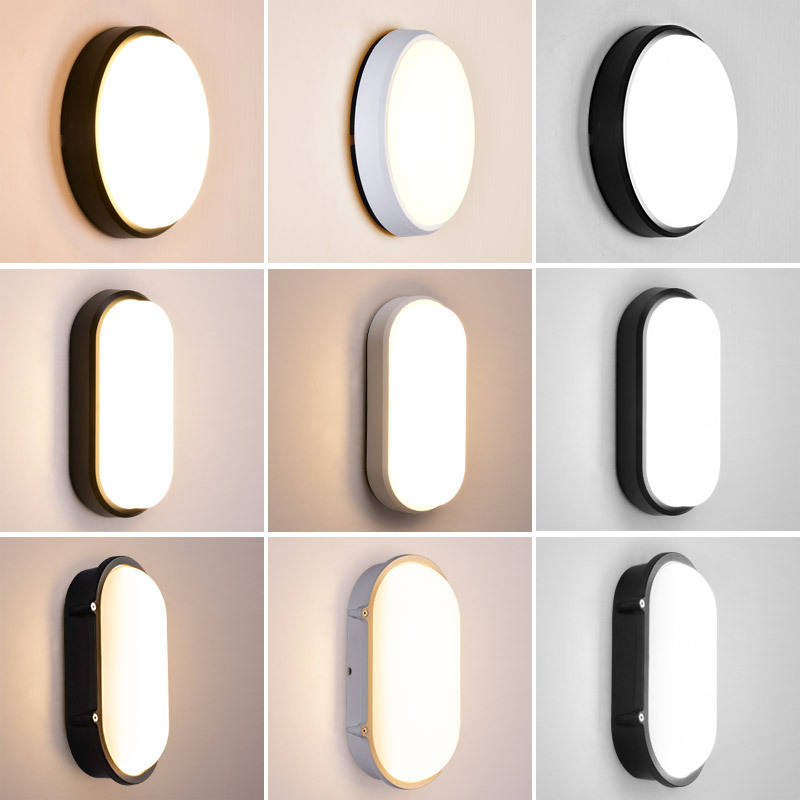 Lumière extérieure LED Plafond Anti-humidité Lumière Cour extérieure Villa Corridor Balcon Lumière Salle de bains Induction Escaliers