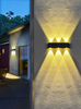 Nouveau extérieur étanche lumière solaire maison jardin villa mur extérieur projecteur super lumineux applique murale lumière décorative lavage mural