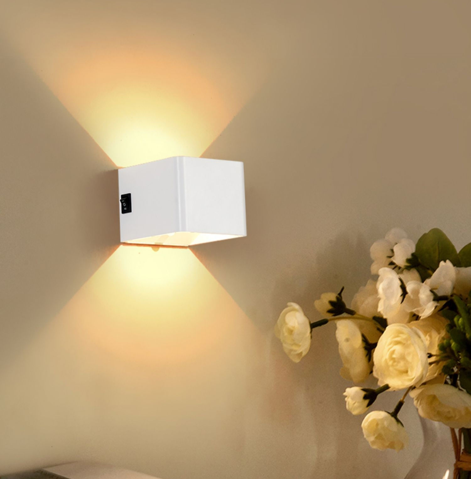 2023 USB rechargeable appliques murales maison capteur de mouvement intérieur éclairage chambre lampe de chevet couloir escalier décor lumières applique murale