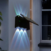 GISUN nouveau produit Intelligent contrôle de la lumière charge automatique 6W rvb applique solaire Led lumière étanche pour jardin