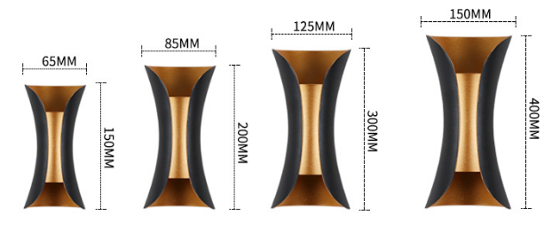 10w 20W grande taille design vacances décoration luxe extérieur intérieur étanche applique murale LED support mural lumière IP65