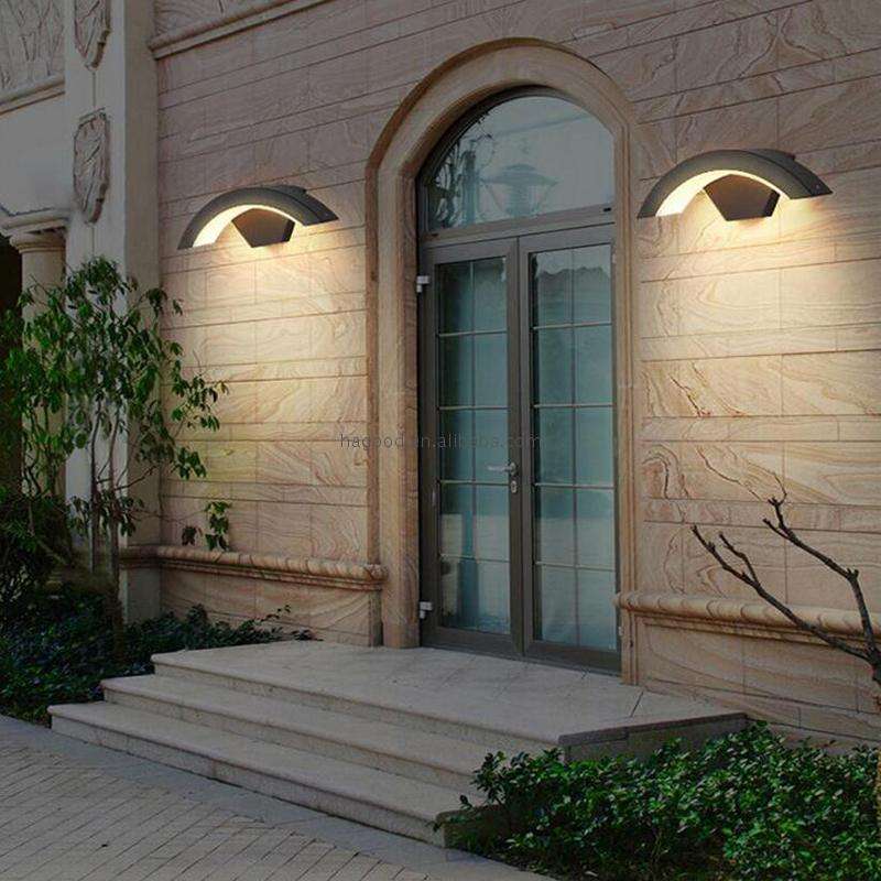 18W extérieur lampe de jardin IP65 extérieur étanche applique LED éclairage aluminium applique chaude vente couloir lumière