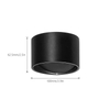 5W blanc chaud/lumière froide applique murale cercle pour la décoration intérieure illumine les lumières applique murale LED noir/blanc lumière haut et bas