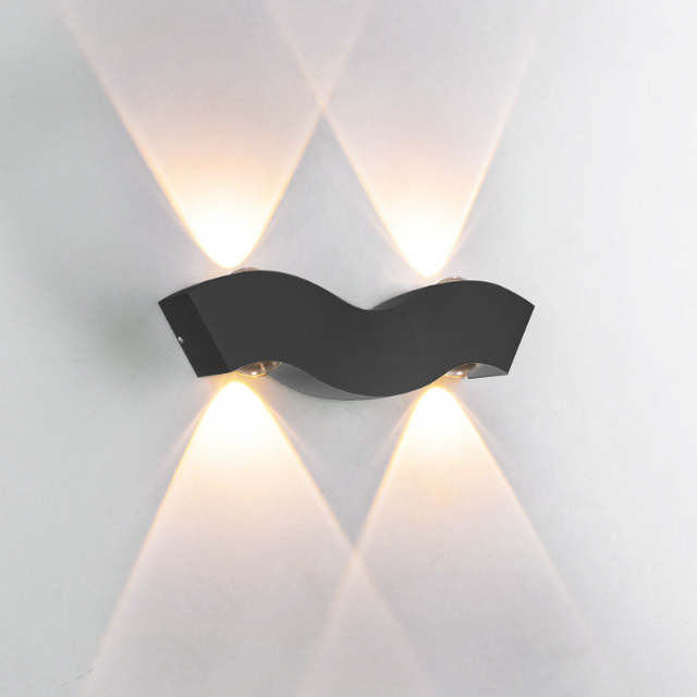 Nordic étanche 4W applique simple led salon fond applique hôtel hall couloir éclairage haut et bas lumière