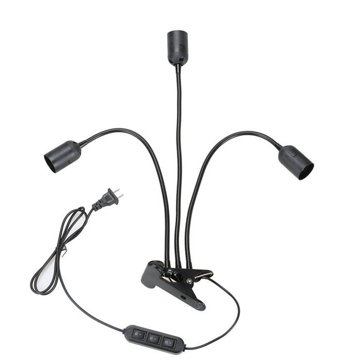 Clip LED transfrontalier ampoule simple tête Double tête trois tête Clip support de lampe E27 support de lampe universel avec clip