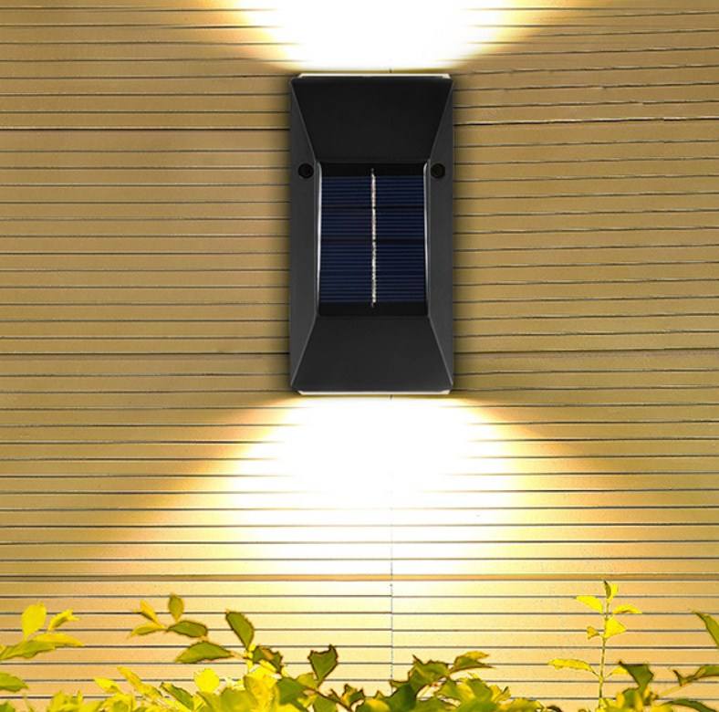 6LED IP65 lumière solaire jardin extérieur étanche vente chaude RGB blanc chaud blanc froid lampe solaire