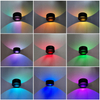 Applique murale circulaire 5W RVB avec contrôleur pour la décoration intérieure illumine les lumières Applique murale LED noire / blanche vers le haut et vers le bas