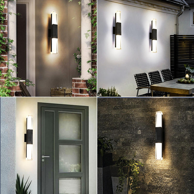 Applique murale Led en aluminium extérieur IP65 étanche vers le bas applique murale pour la maison escalier chambre chevet couloir éclairage réglable