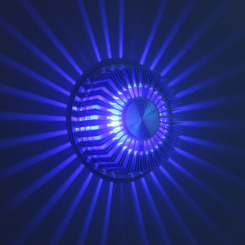 12 couleurs 3W LED applique murale en aluminium éclairage LED applique murale AC85-265V luminaire de Design d'intérieur pour barre décoration d'éclairage mural