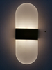 6W Ovale Applique Murale Acrylique Applique Murale Rectangulaire Appliques Murales AC85-265V Intérieur Aluminium Forme Ronde Lumières Applique Murale pour Salon Chambre Hôtel Restaurant Éclairage