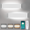 Lampe led intelligente haut et bas lumière 2.4G longue applique murale avec contrôleur applique murale intérieure applique murale LED trois températures de couleur