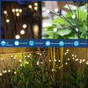 Lampe solaire Firefly Lampe solaire d'herbe led lumière solaire Lumières de paysage décoratives de jardin extérieur multi couleurs changeantes lumières de fleurs à LED à énergie solaire pour la cour