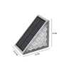Applique murale solaire extérieure étanche LED appliques murales pour cour rue paysage jardin décor lampe solaire applique murale extérieure