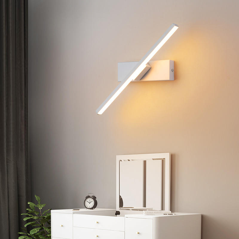 Lampes murales modernes à LED 330 chevet rotatif chambre 12W AC96V-260V applique murale noir lampe allée décoration intérieure éclairage