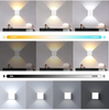 Carré Led Appliques Murales Couloir D'allée Extérieure Dimmable Multicolore Up Down Lampe Avec Détecteur De Mouvement pour Mur KTV Bar Chambre
