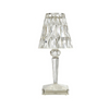 Espagnol Rose Cristal Lampe De Table Chambre USB Charge Lampe De Bureau Chevet Romantique Veilleuse Pétale Atmosphère Vaisselle Intérieur Multicolore