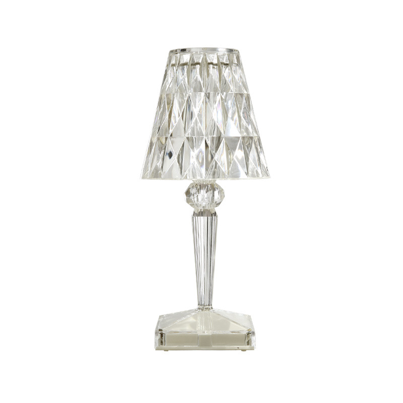 Espagnol Rose Cristal Lampe De Table Chambre USB Charge Lampe De Bureau Chevet Romantique Veilleuse Pétale Atmosphère Vaisselle Intérieur Multicolore