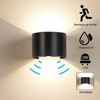 Capteur de mouvement 12W LED applique murale étanche IP65 porche jardin haut et bas applique semi-circulaire étanche applique murale