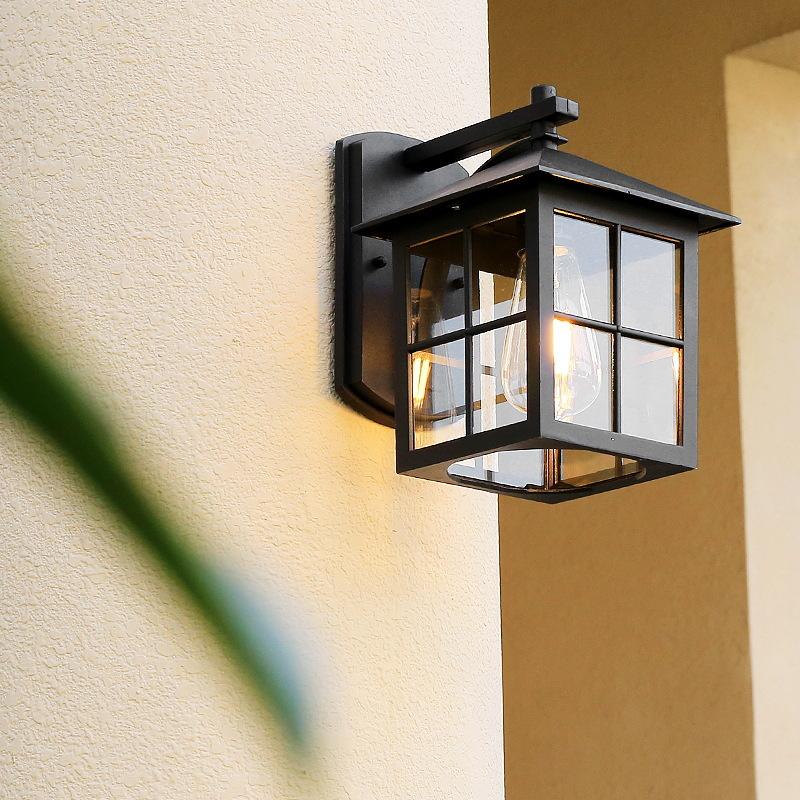 Populaire Europe Carré Pilier Lampe Extérieure Rétro Étanche Colonne Lumière Jardin Balcon Villa Communauté Corridor Chapitar Lampes